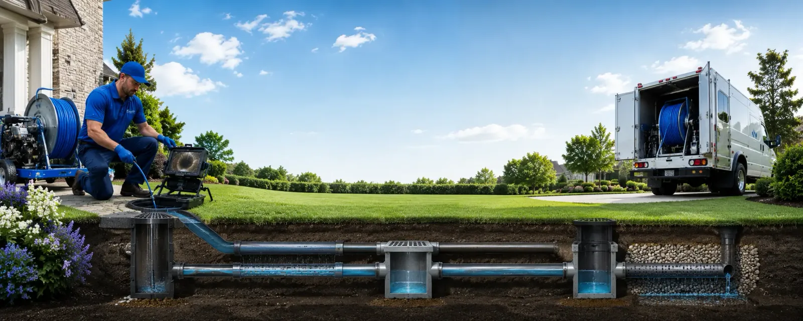 Outdoor drain cleaning information for Fence, WI